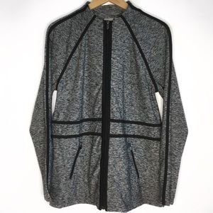 Charcoal Grey Zenergy Zip Up Track Jacket